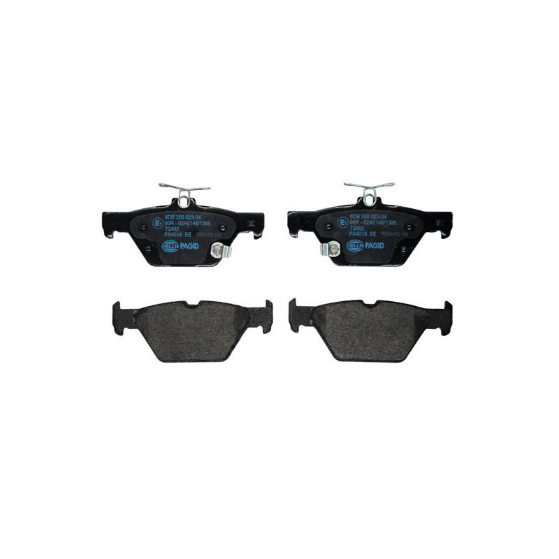 HELLA 8DB 355 023-341 Plaquettes de frein Arrière pour