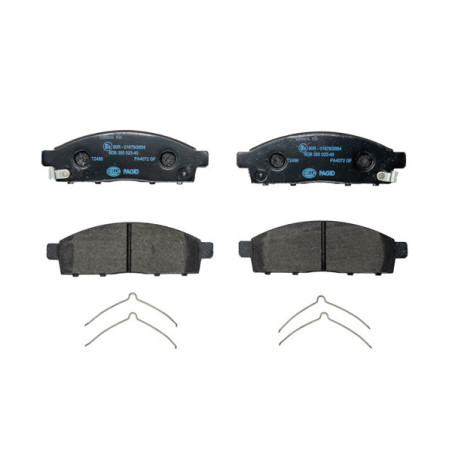 HELLA 8DB 355 023-401 Brzdové destičky Přední pro