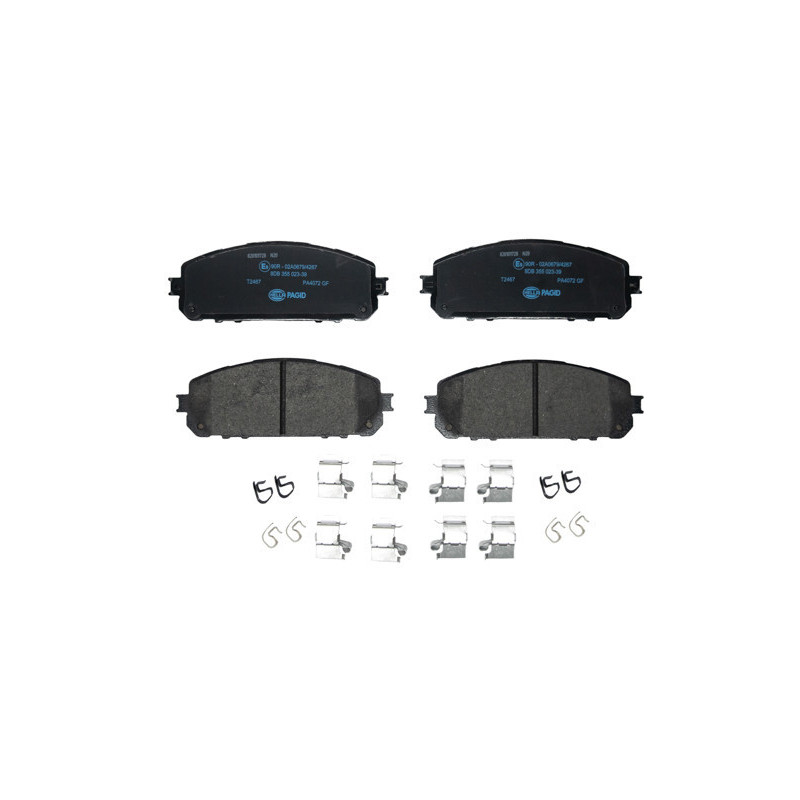 HELLA 8DB 355 023-391 Klocki hamulcowe Przód dla