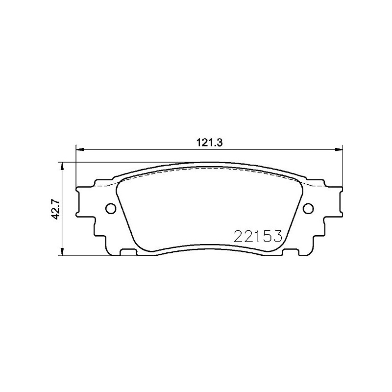 HELLA 8DB 355 024-631 Bremsbeläge Hinten für