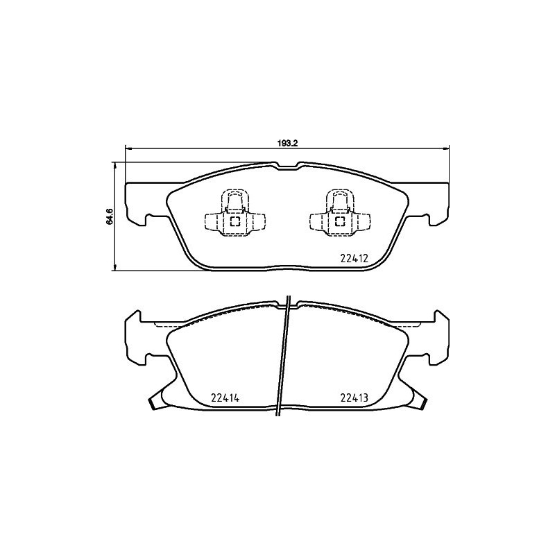HELLA 8DB 355 024-981 Klocki hamulcowe Przód dla