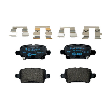 HELLA 8DB 355 024-911 Pastillas de freno Trasero para