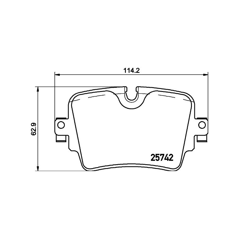 HELLA 8DB 355 021-391 Klocki hamulcowe Tył dla