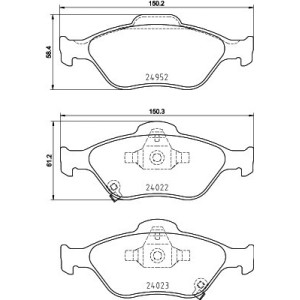 HELLA 8DB 355 025-321 Pastillas de freno Delantero para