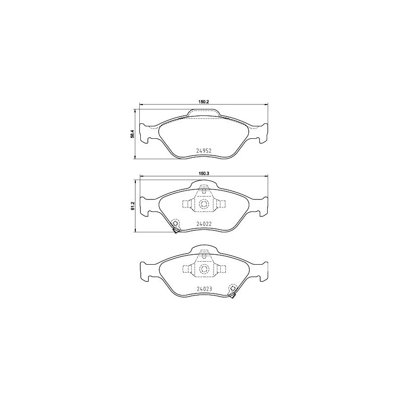 HELLA 8DB 355 025-321 Brake Pads Set Front for
