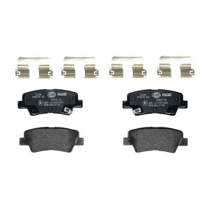 HELLA 8DB 355 031-821 Pastillas de freno Trasero para