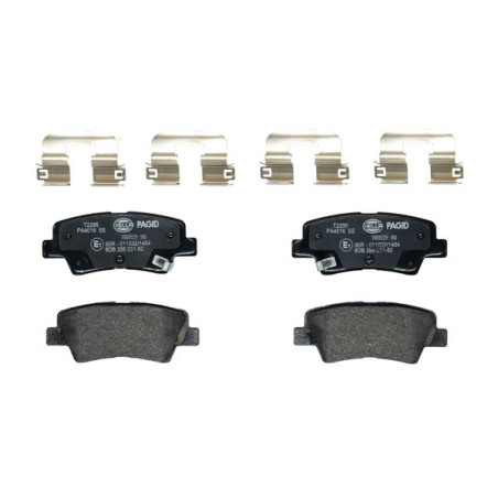 HELLA 8DB 355 031-821 Klocki hamulcowe Tył dla