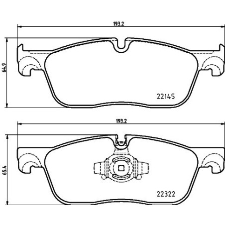 HELLA 8DB 355 024-741 Klocki hamulcowe Przód dla
