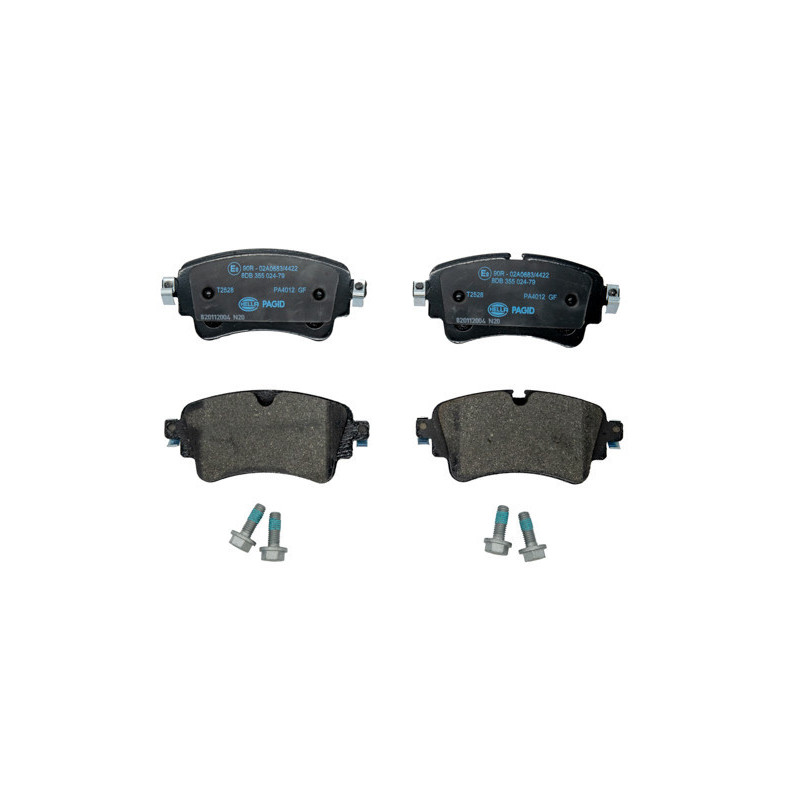 HELLA 8DB 355 024-791 Brake Pads Set Rear for