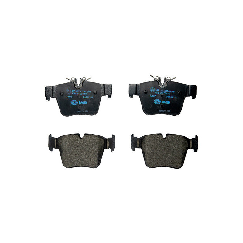 HELLA 8DB 355 024-991 Brake Pads Set Rear for