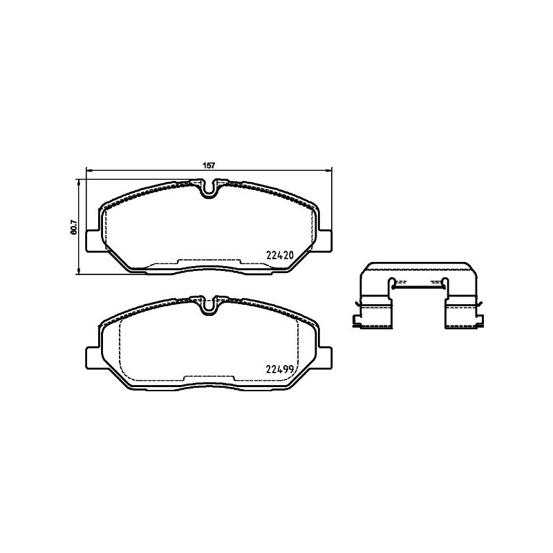 HELLA 8DB 355 025-231 Brake Pads Set Front for