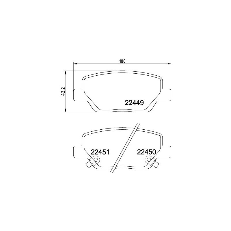 HELLA 8DB 355 025-861 Bremsbeläge Hinten für