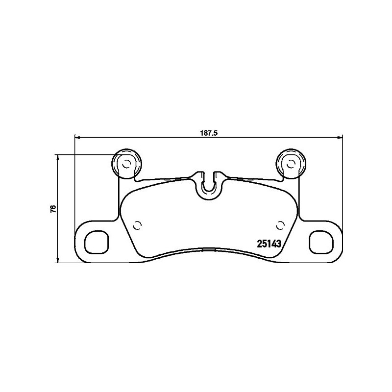HELLA 8DB 355 023-371 Plaquettes de frein Arrière pour