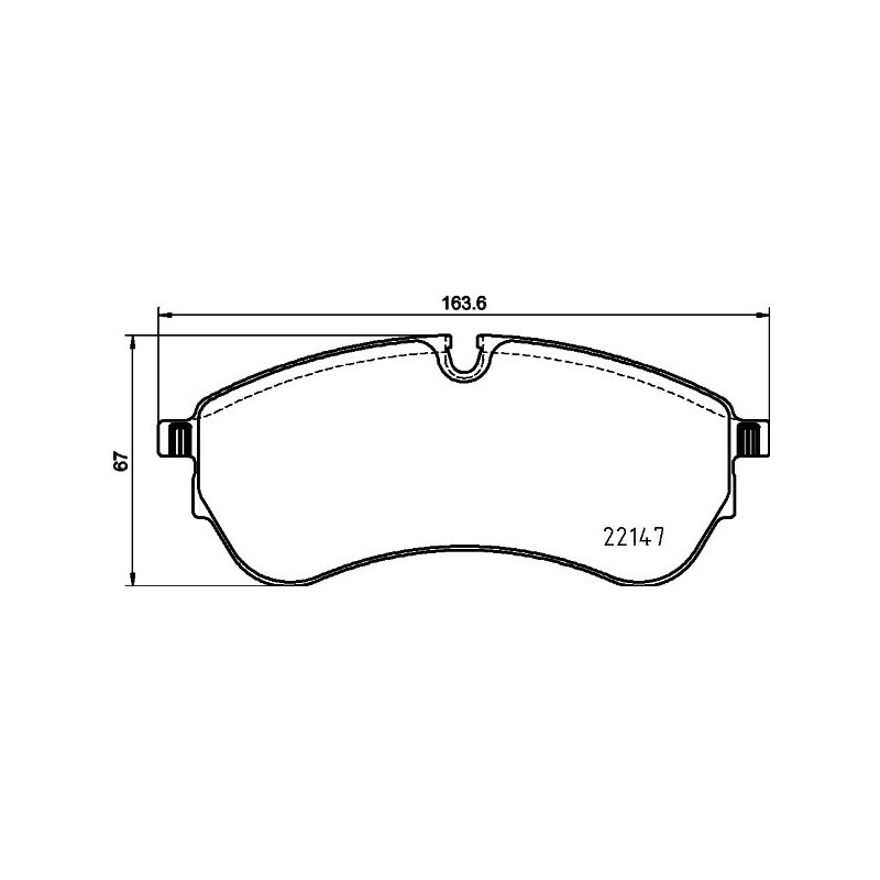 HELLA 8DB 355 032-921 Bremsbeläge Vorne für