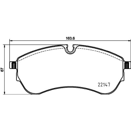 HELLA 8DB 355 032-921 Pastillas de freno Delantero para