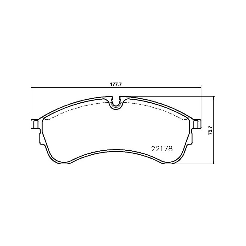 HELLA 8DB 355 032-931 Plaquettes de frein Avant pour