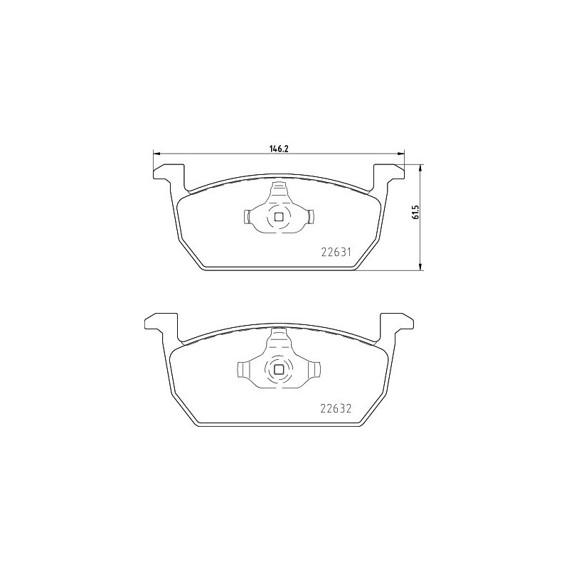 HELLA 8DB 355 032-951 Klocki hamulcowe Przód dla