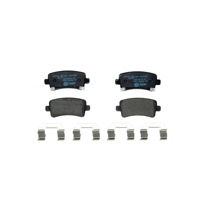 HELLA 8DB 355 037-651 Pastillas de freno