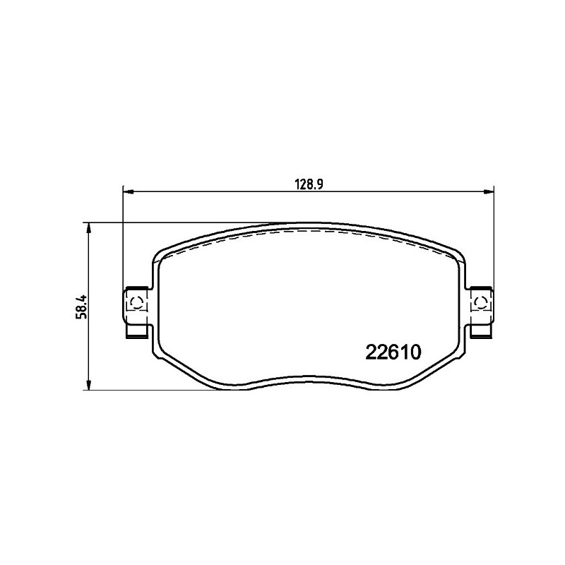 HELLA 8DB 355 025-851 Plaquettes de frein Avant pour