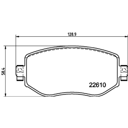 HELLA 8DB 355 025-851 Plaquettes de frein Avant pour