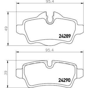 HELLA 8DB 355 031-791 Pastiglie freno Posteriore per