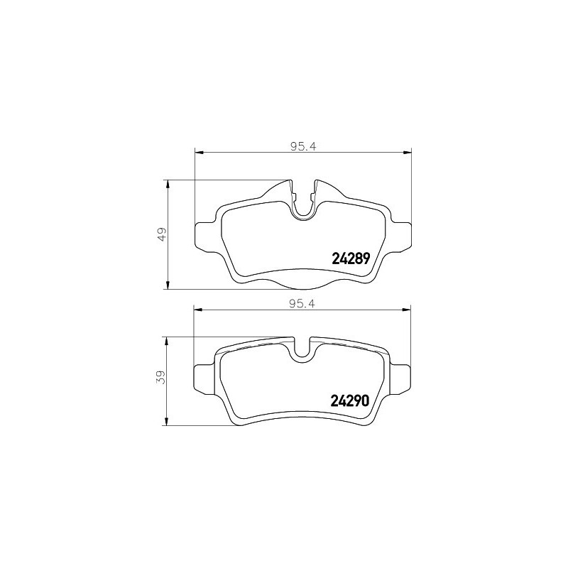 HELLA 8DB 355 031-791 Brzdové platničky Zadné pre