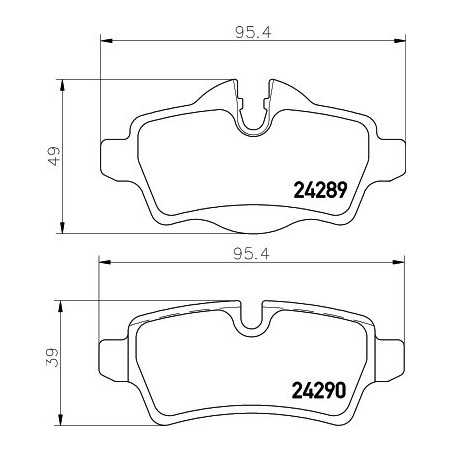 HELLA 8DB 355 031-791 Klocki hamulcowe Tył dla