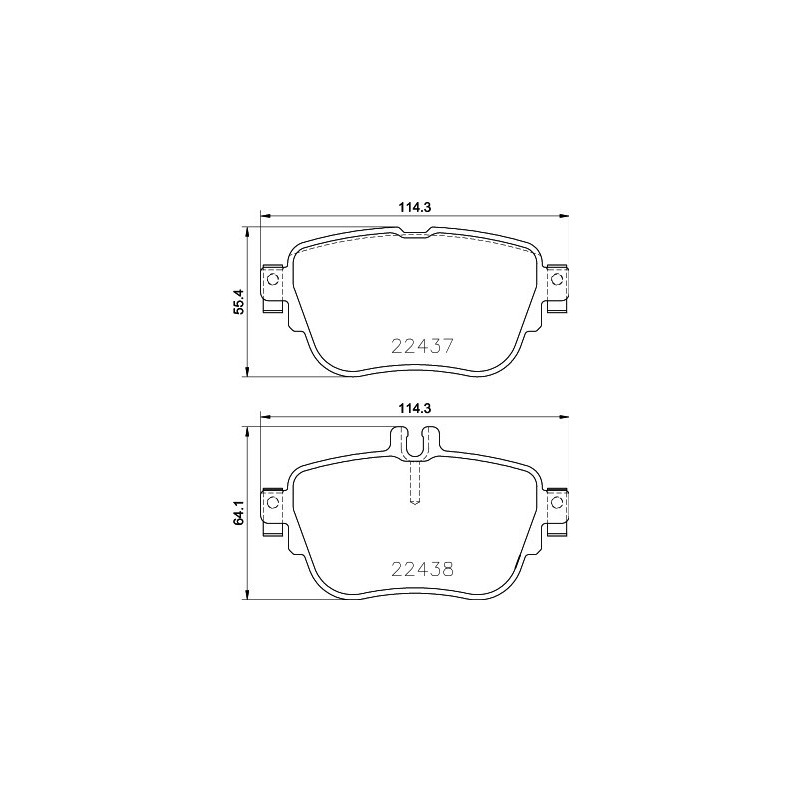 HELLA 8DB 355 025-781 Plaquettes de frein Arrière pour