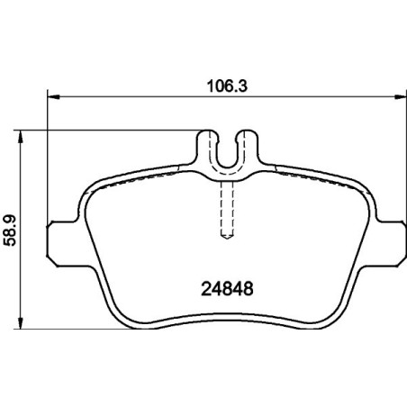 HELLA 8DB 355 032-061 Pastiglie freno