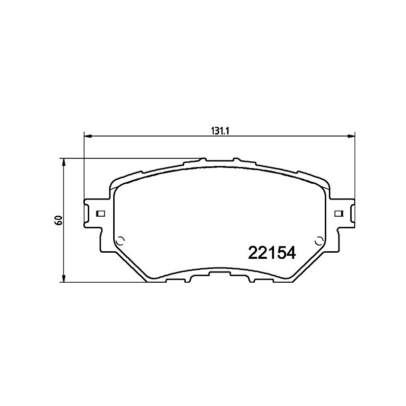 HELLA 8DB 355 032-091 Plaquettes de frein Avant pour