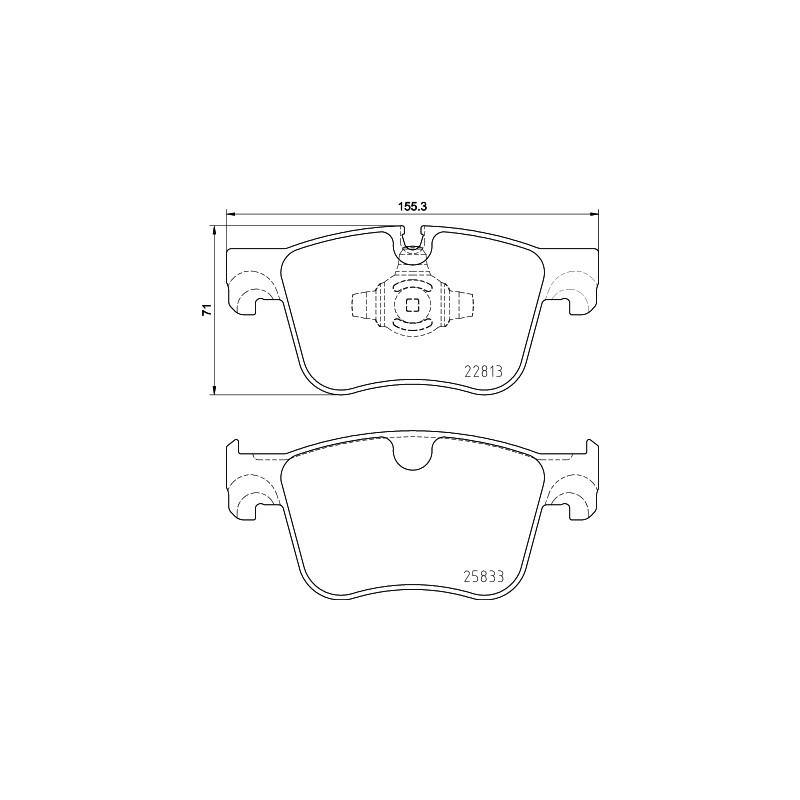 HELLA 8DB 355 036-491 Klocki hamulcowe Przód dla
