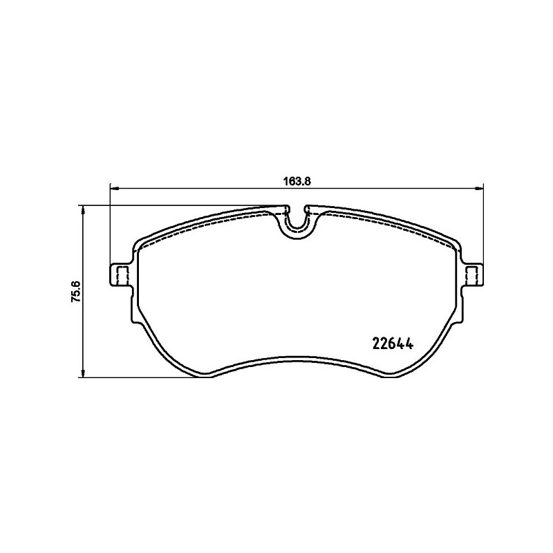 HELLA 8DB 355 037-731 Brzdové platničky Predné pre