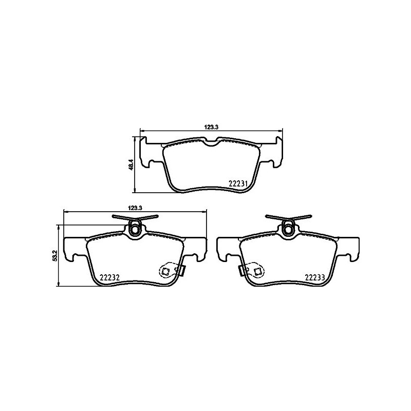HELLA 8DB 355 037-791 Pastiglie freno Posteriore per