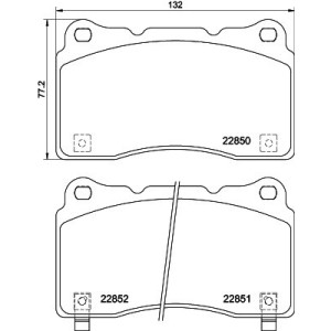 HELLA 8DB 355 039-151 Pastiglie freno Anteriore per