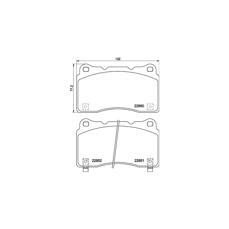 HELLA 8DB 355 039-151 Plaquettes de frein Avant pour