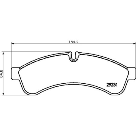 HELLA 8DB 355 039-251 Plaquettes de frein Arrière pour