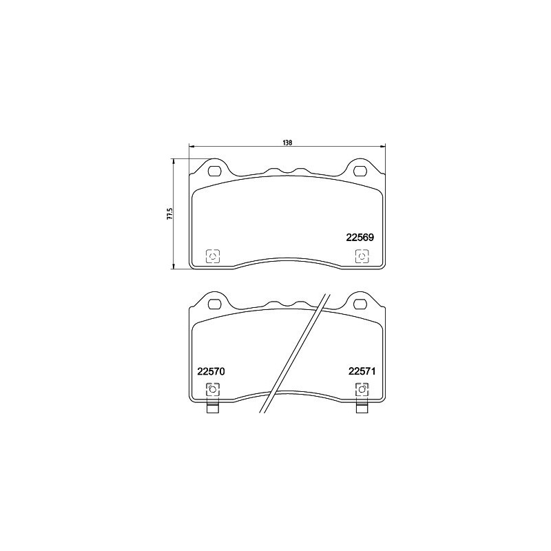 HELLA 8DB 355 025-831 Brzdové platničky Predné pre