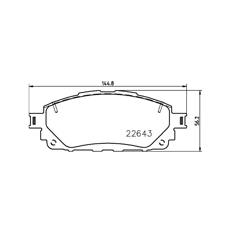 HELLA 8DB 355 032-961 Plaquettes de frein Avant pour