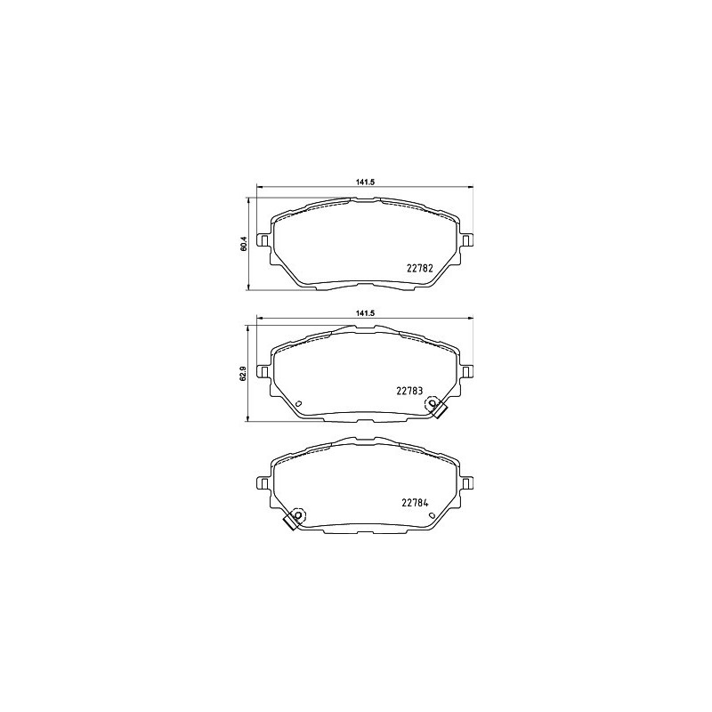 HELLA 8DB 355 037-761 Brake Pads Set Front for