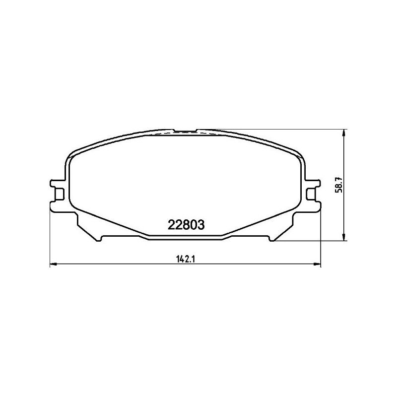 HELLA 8DB 355 039-201 Plaquettes de frein Avant pour