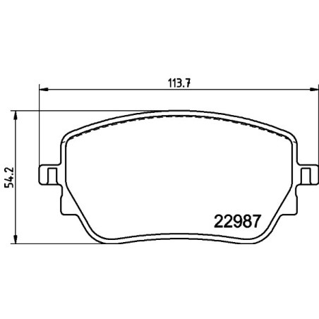 HELLA 8DB 355 039-231 Brake Pads Set Rear for