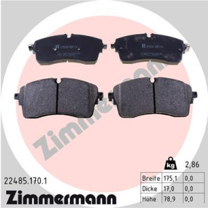 ZIMMERMANN 22485.170.1 Klocki hamulcowe Przód dla