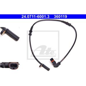 ATE 24.0711-6001.3 Sensore ABS numero giri ruota anteriore per Mercedes C CLK CLC SLK