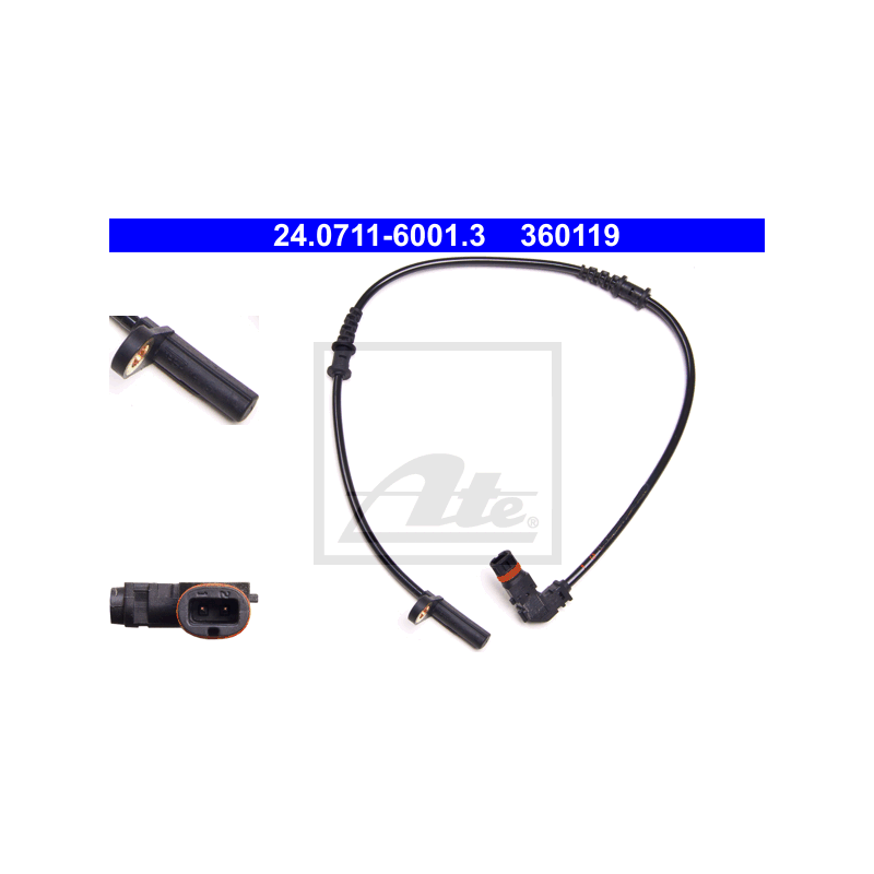 ATE 24.0711-6001.3 Snímač ABS predný pre Mercedes C CLK CLC SLK