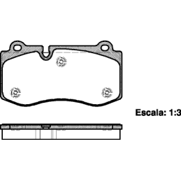 FRONT Brake Pads for Mercedes-Benz ROADHOUSE 21202.00
