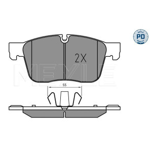 MEYLE 025 223 0218/PD Brzdové platničky predné pre F-Pace XE XF