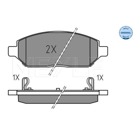 MEYLE 025 223 2618 Brake Pad Set Front for