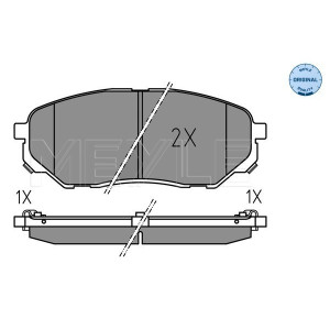 MEYLE 025 223 8017 Pastillas de freno delantero para Sorento Santa Fe