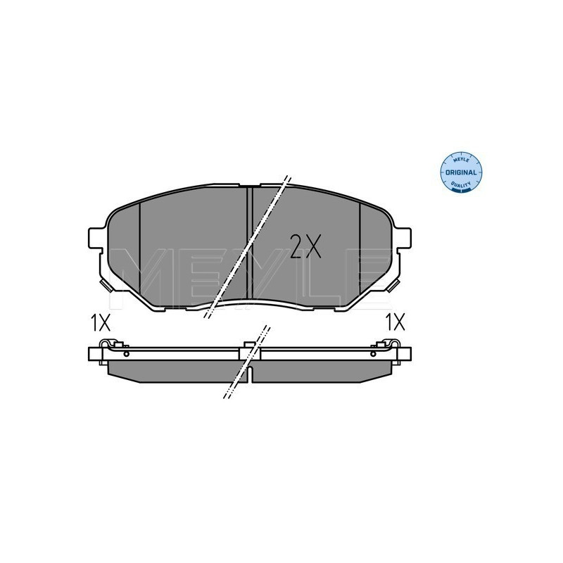 MEYLE 025 223 8017 Plaquettes de frein avant pour Sorento Santa Fe