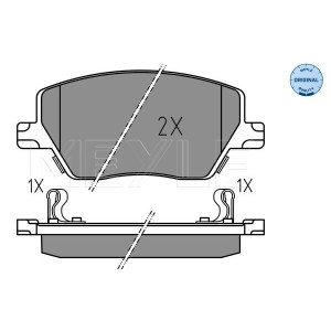 MEYLE 025 223 9719 Brake Pad Set Front for